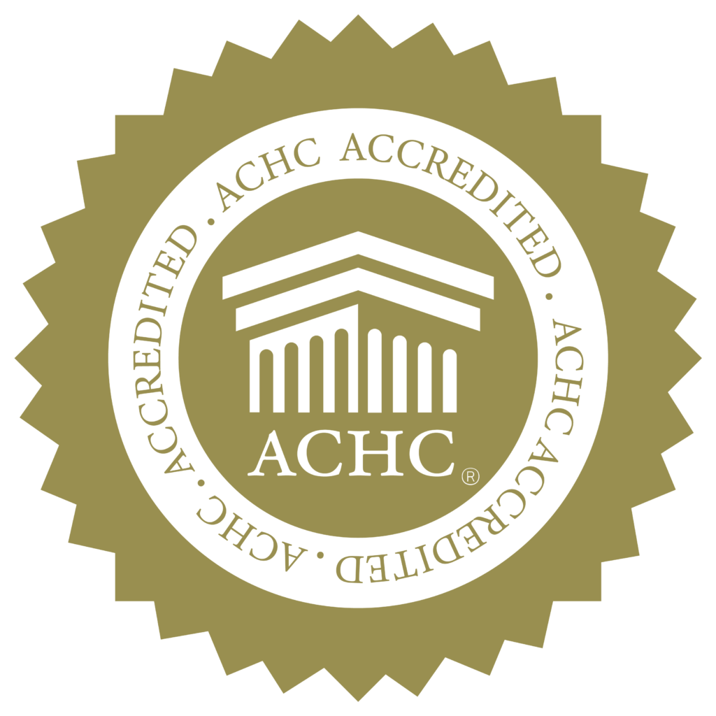 Medical certificate from Accredited ACHC.