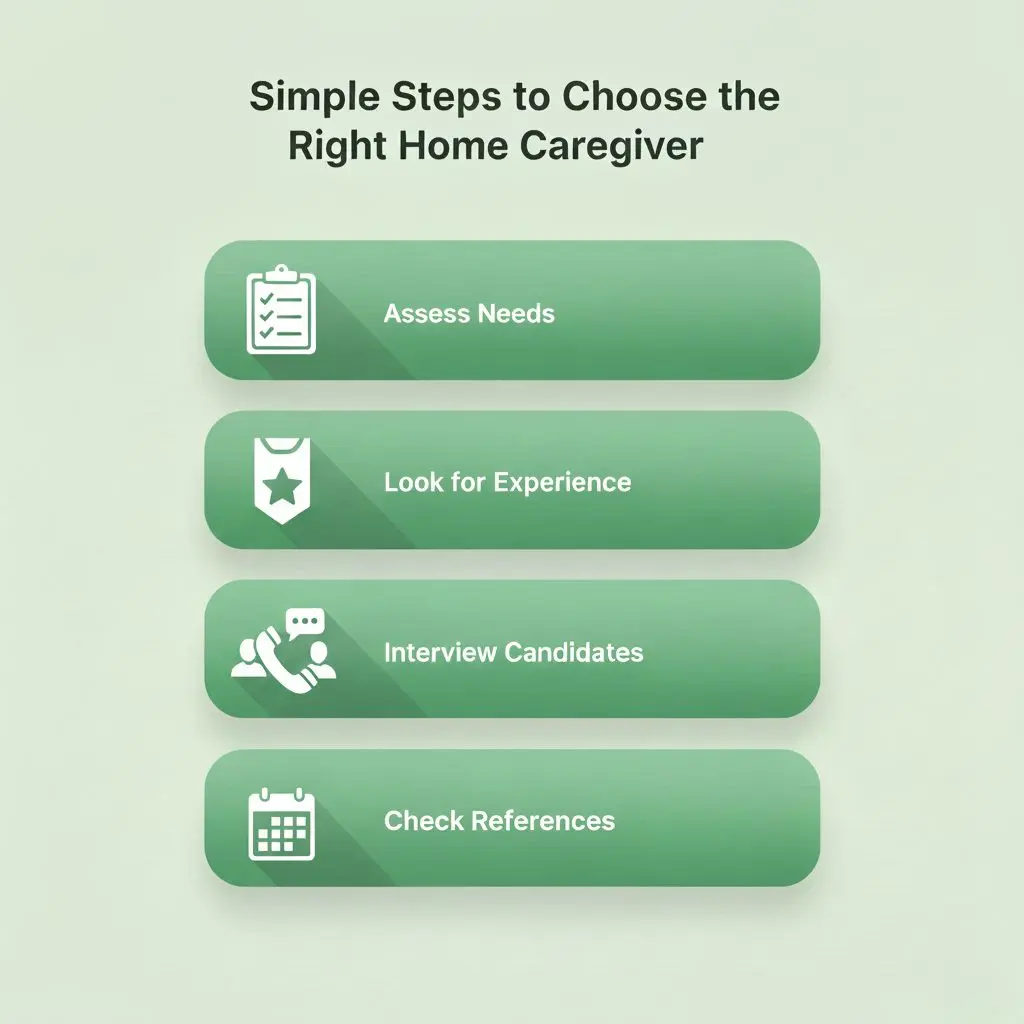Family selecting a professional caregiver, highlighting the benefits of hiring a home caregiver.