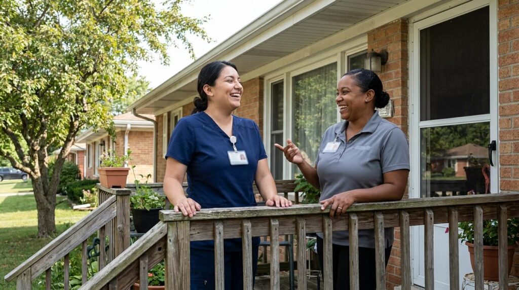 Choice Care Home Health team helping families find ways to pay for home care in Illinois 