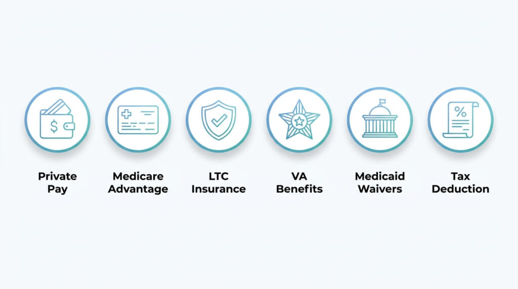 Overview of ways to pay for home health care without Medicare in Illinois
