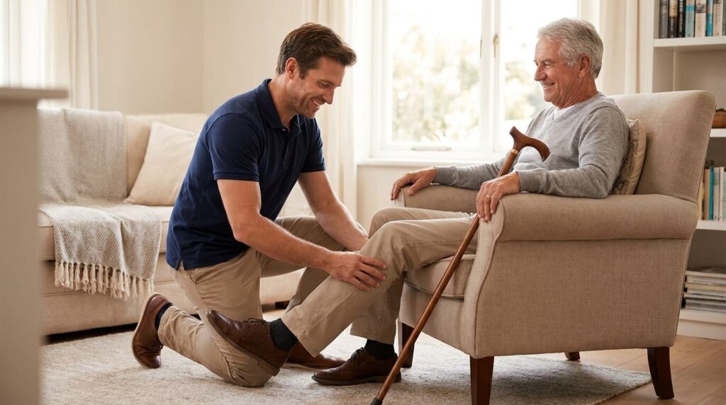 physical therapy on stairs and occupational therapy